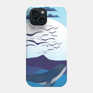 Whale In The Ocean Phone Case