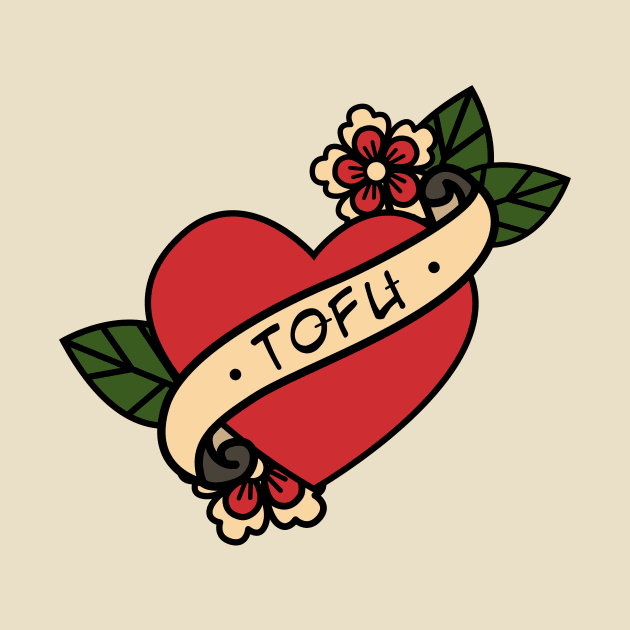 Old School Love Tofu Tattoo by BubblegumGoat