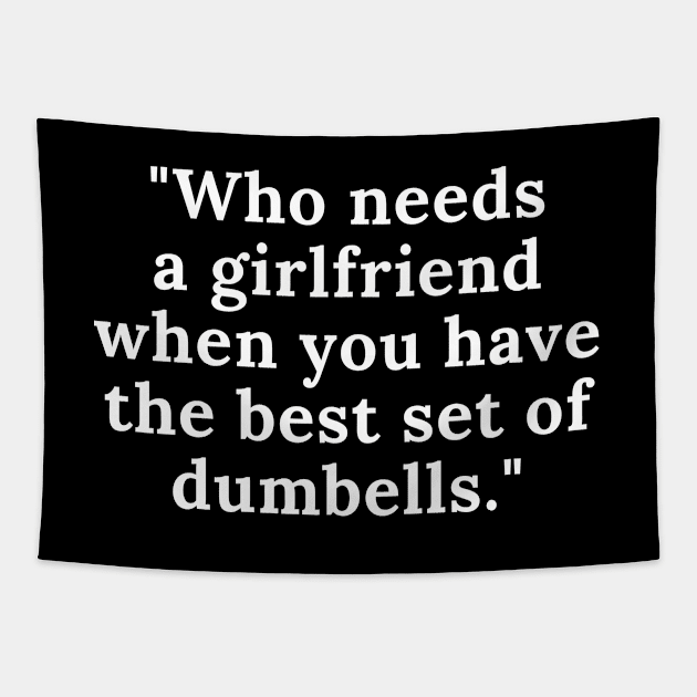 Dumbell Tapestry by AniTeeCreation