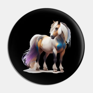 Colorful Fjord Horse Artwork 7 Pin