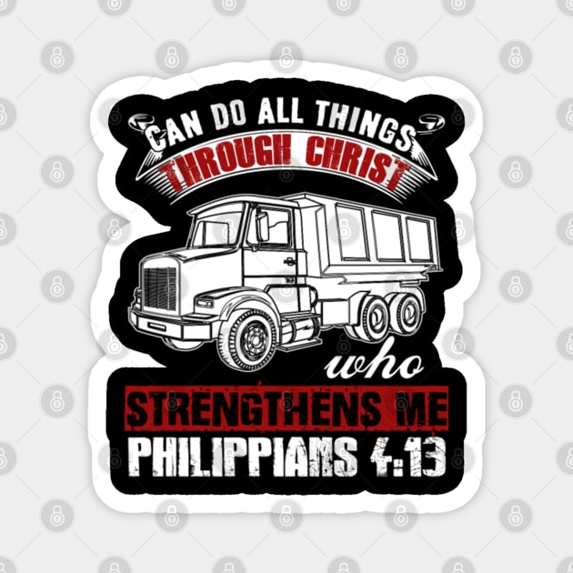 Can do all things through Christ who strengthens me Philippians 4:13 Magnet by kenjones