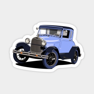 Model A Ford vintage car in blue Magnet