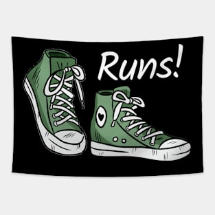 Runs! unny Success In Work, Hobby, Sports, Private Tapestry