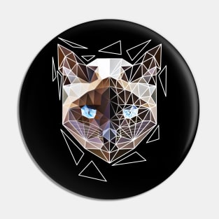 Siamese cat geometry Pin