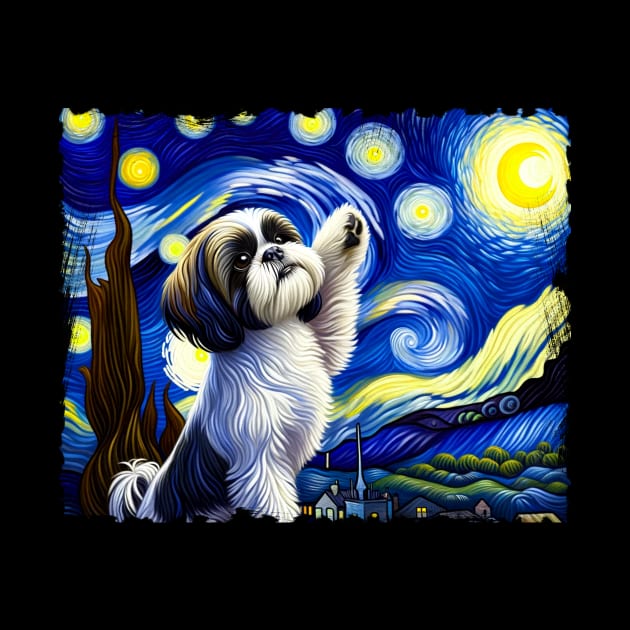 Imperial Impressions Shih Tzu Dog Starry Night Extravaganza by Northground