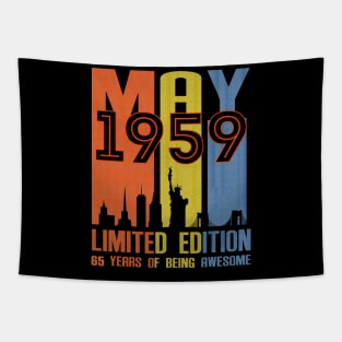 May 1959 65 Years Of Being Awesome Limited Edition Tapestry