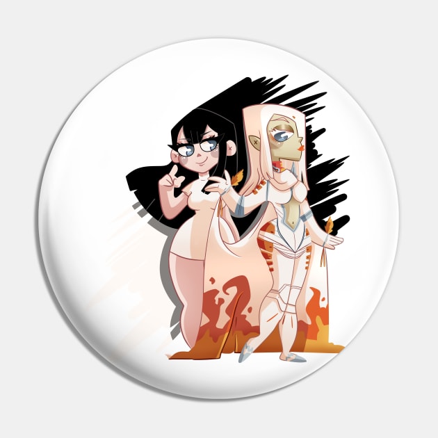 Sabera and Touko Pin by scribblekisses