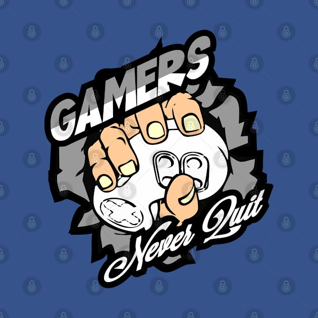 Gamers Never Quit by RKP'sTees