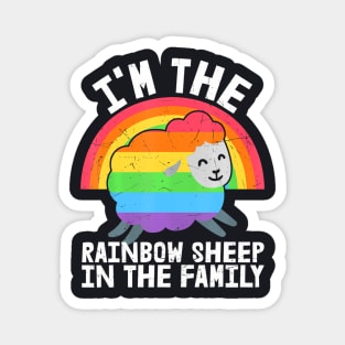 The Rainbow Sheep In The Family Proud Gay Lesbian Lgbt Pride Magnet