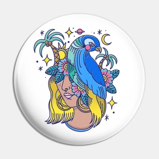 Tropical girl Pin