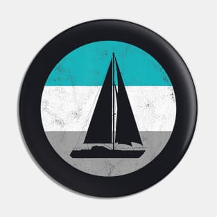 Sailboat Sailing Retro Pin