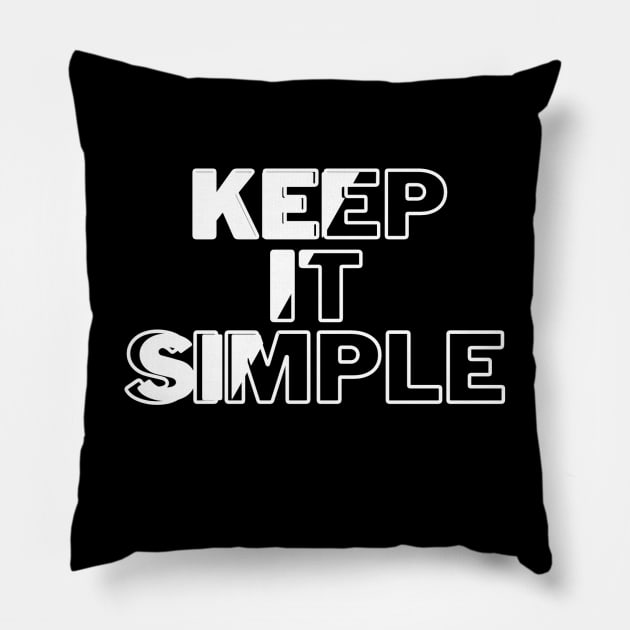 Keep it simple Pillow by milicab