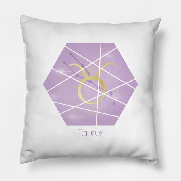 Taurus zodiac sign Pillow by Home Cyn Home 