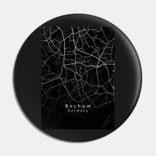 Bochum Germany City Map dark Pin