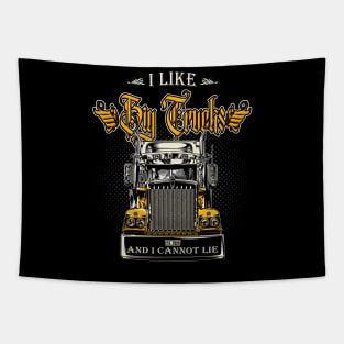 I Like Big Trucks Trucker Truck Driver Tapestry