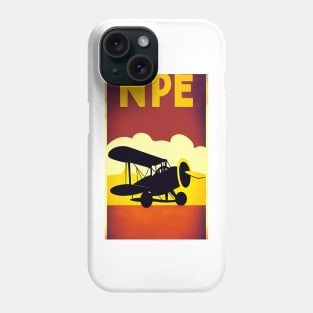 Vintage Airplane Poster Phone Case