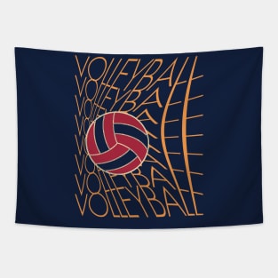 Funny Volleyball Design Tapestry