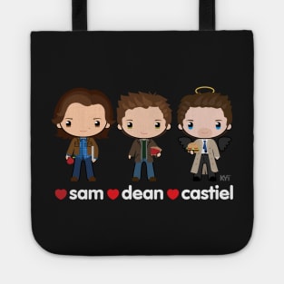 Love Sam, Dean & Castiel Tote