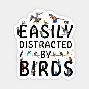 Easily Distracted By Birds Magnet