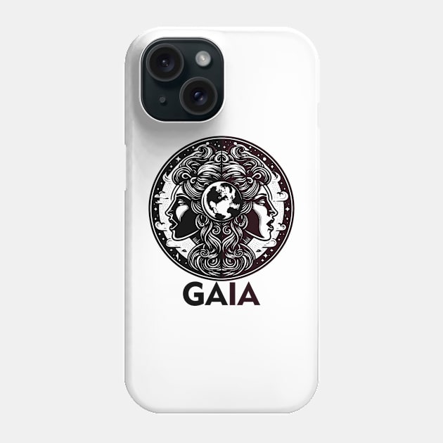 Gaia Earth Goddes Phone Case by AlephArt