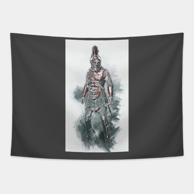 Spartan Hoplite Tapestry by ErianAndre