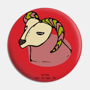 Aries - Zodiac Sign Pin