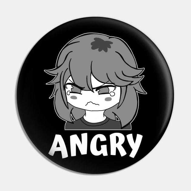 Funny Manga Angry Pout Face Little Girl Chibi Meme - Memes