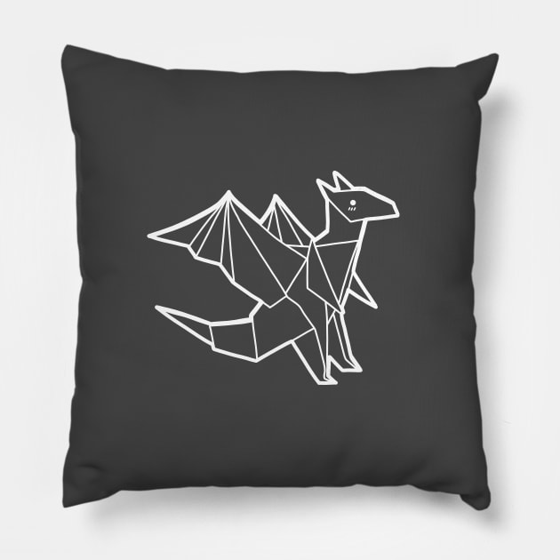 Origami Dragon Pillow by vpessagno