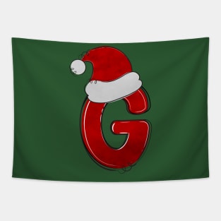 Letter G - Christmas Letter Tapestry