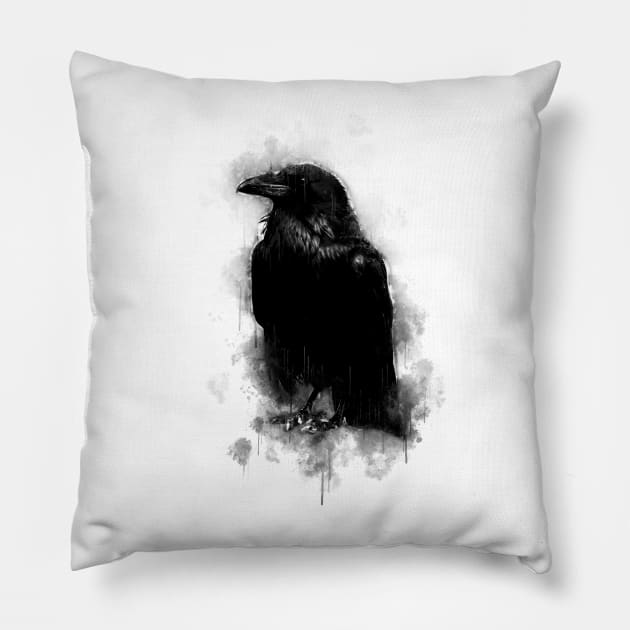 Raven Pillow by juyodesign