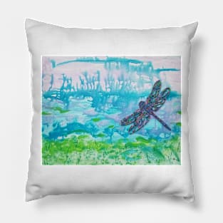 Dragonfly by Harriette Knight Pillow