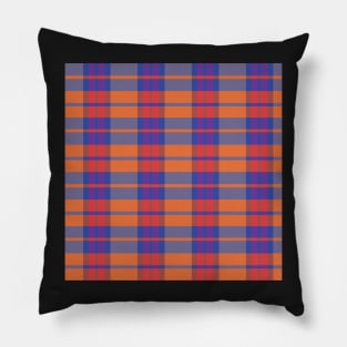 Vaporwave Aesthetic Daviana 2 Hand Drawn Textured Plaid Pattern Pillow