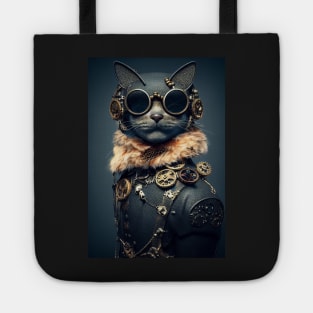 Steampunk cat Tote