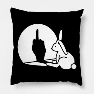 Rabbit Hand Shadow Classic Pillow