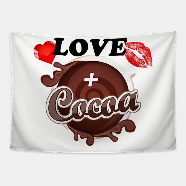 LOVE AND COCOA Tapestry by GOTOCREATE