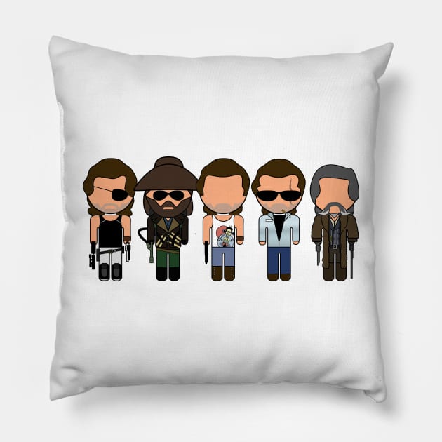 Classic Kurt Movie Icons - "Vector Eds" Pillow by TwistedKoala