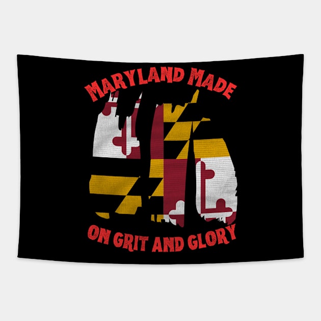 MARYLAND MADE ON GRIT AND GLORY DESIGN Tapestry by The C.O.B. Store