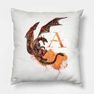 Drachen Buchstabe A Pillow