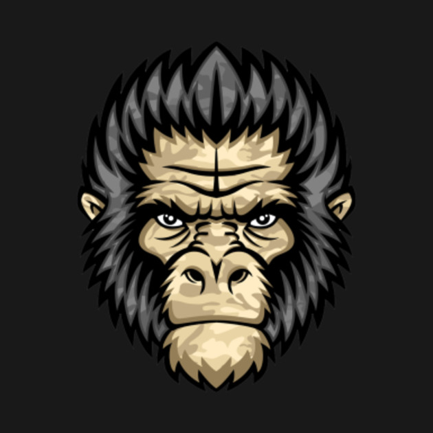 Apes Head in a Military Style - Apes War - T-Shirt | TeePublic