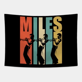 Miles Davis Retro Color Tapestry