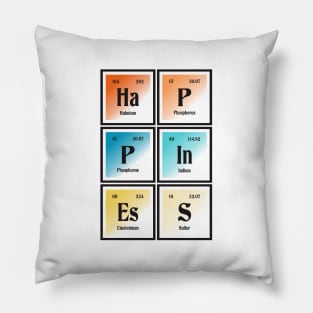 Happiness | Periodic Table of Elements Pillow