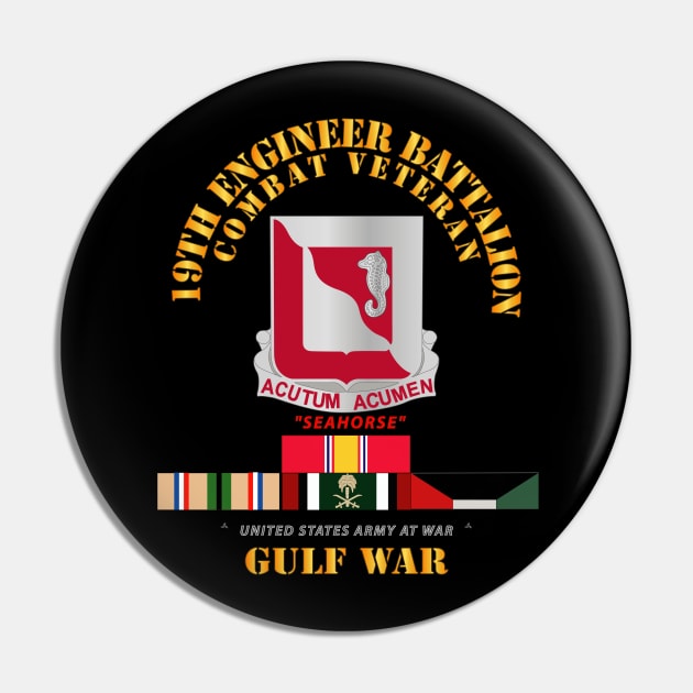 19th Engineer Battalion - Gulf War w SVC Pin by twix123844