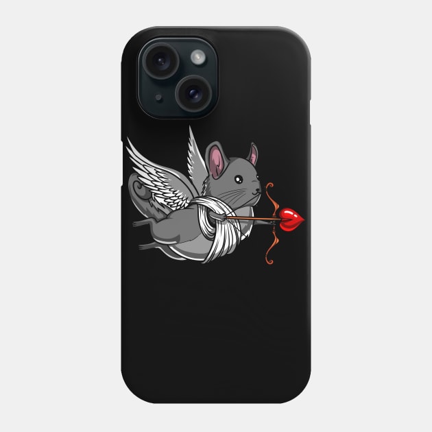 Chinchilla Mouse Pet Cute Valentines Day Phone Case by underheaven