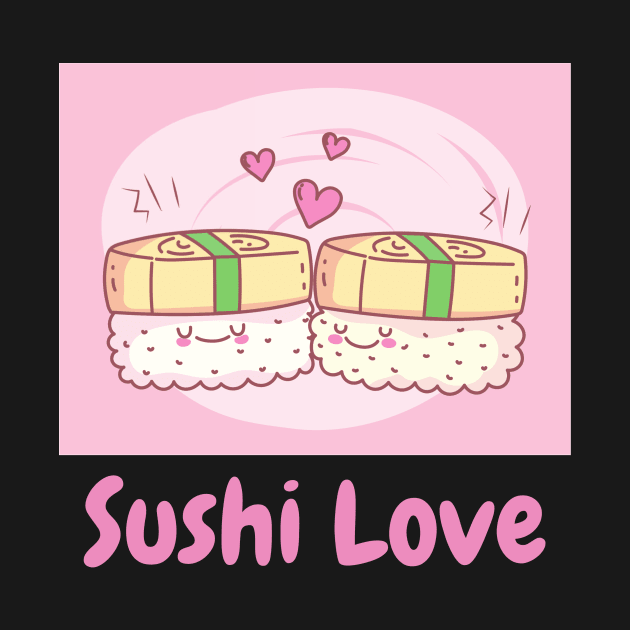 kawaii sushi love by Nikoleart