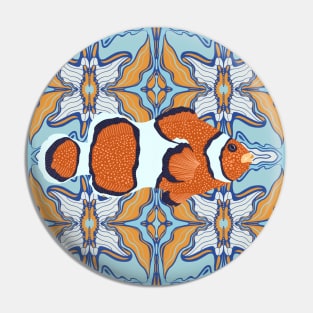 Abstract Clownfish Pin