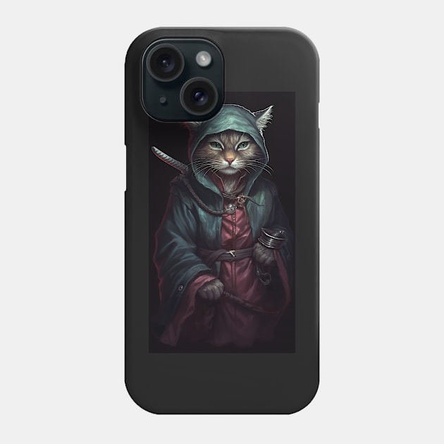 Warrior Kitten Monk Phone Case by natural-20s