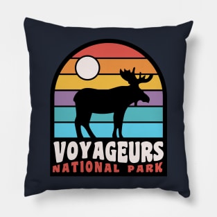 Voyageurs National Park Moose Minnesota Badge Pillow