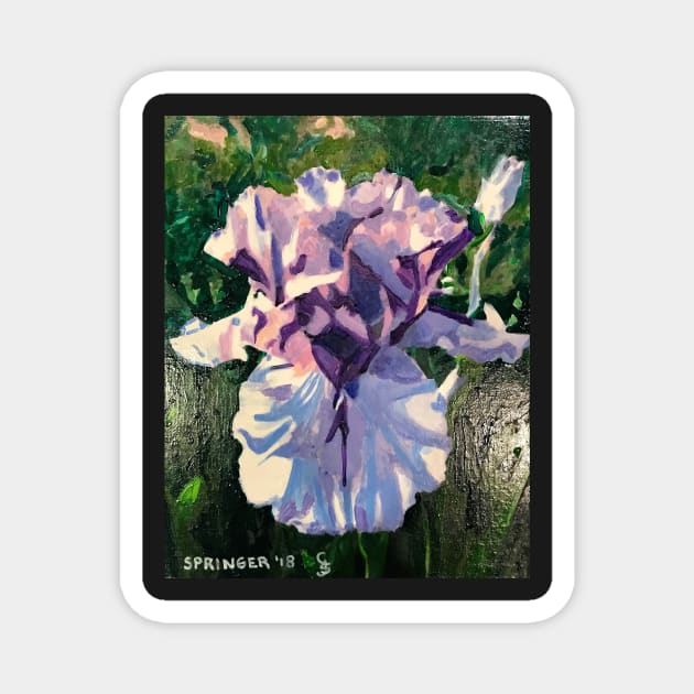 Iris Flower Magnet by gjspring