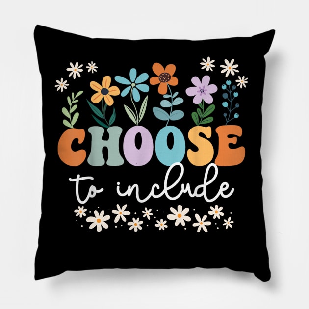 Choose To Include For Autism Teacher Special Education SPED Pillow by Mega-st