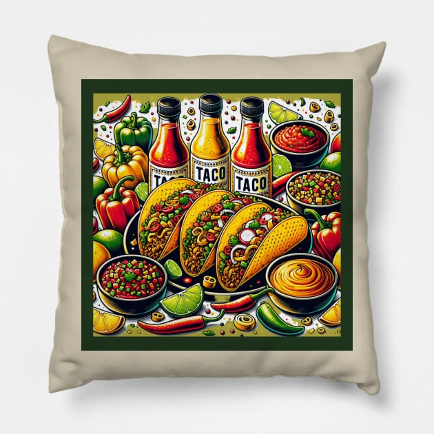 Taco Night Pillow by Kennedy360